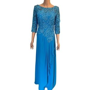 NWT Ocean blue special occasion dress by JJ’ House.